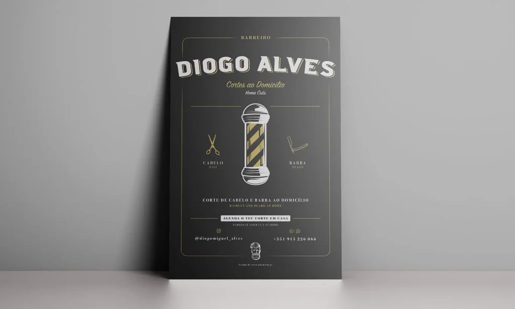 Phantom - BarberShop Flyer (Cover) Design and Printing