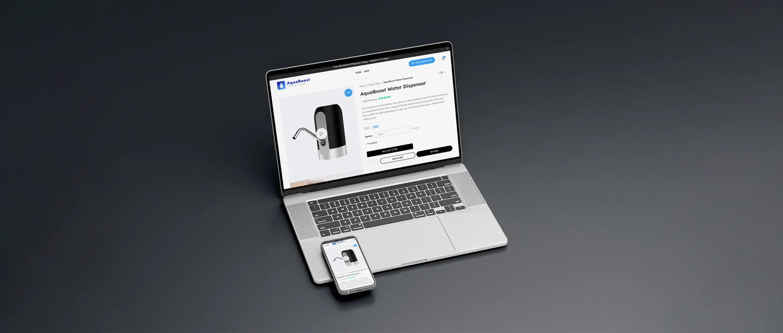 Phantom - Online Store Development Service Banner