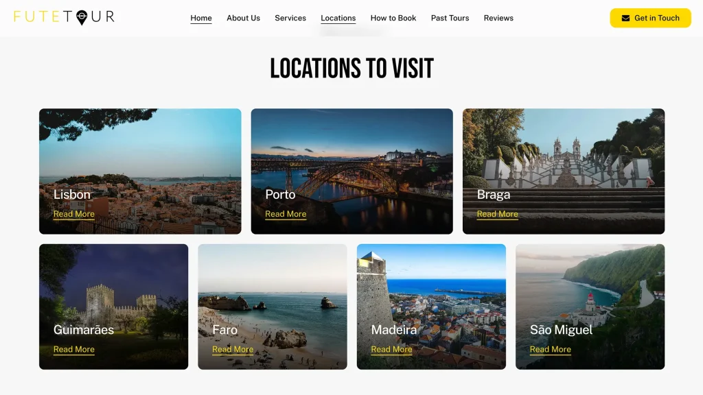 Futetour Website Development Home 4